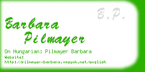 barbara pilmayer business card